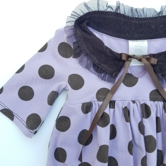 PERSNICKETY Boutique Dress Tunic Polka Dot Sz 3T - Picture 5 of 9